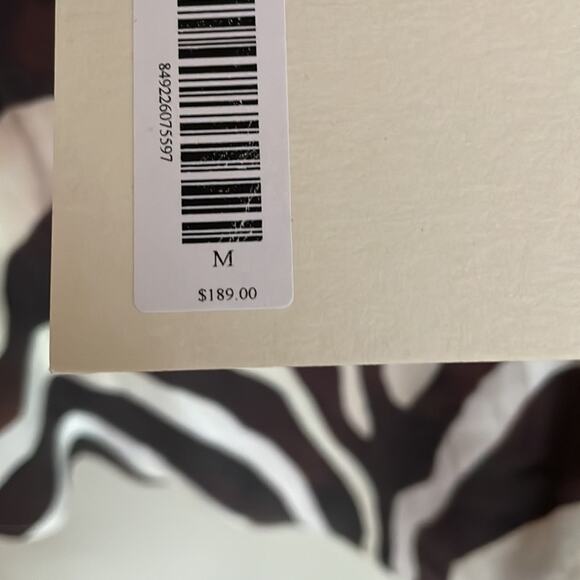 Mara Hoffman Zebra Tank Top Cream Brown Multi - Picture 11 of 16